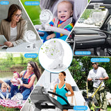 Portable Desk Fan Mini Usb Rechargeable Quiet Cooler Table Clip Pram Cooling AU