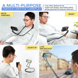 Flexible Lazy Bracket Mobile Phone Neck Hanging Stand Holder AU STOCK