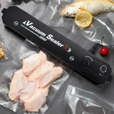 AUTOMATIC VACUUM SEALER MACHINE WITH 10PCS VACCUM BAGS FOOD PACKING KITCHEN TOOL