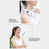 Rechargeable Portable Leafless Neck Fan Cooler Dual Effect Cooling Neckband USB