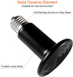 Au 50W Ceramic Infrared Light Heat Emitter Lamp Reptile Brooder Incubator Bulb