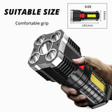 Super Bright Torch Led Flashlight 1200000LM USB Rechargeable Tactical Side Lamp