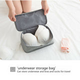 7Pcs Au Packing Cubes Travel Pouches Luggage Organiser Clothes Suitcase Bag