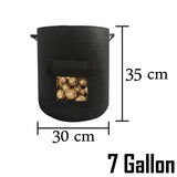 10 Gal Potato Grow Planter Container Bag Pouch Root Planting Pot Side Breathable