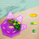 Weekly 7/14Day Tablet Pill Box Holder Medicine Storage Organizer Case Containers