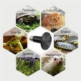 Au 50W Ceramic Infrared Light Heat Emitter Lamp Reptile Brooder Incubator Bulb