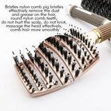 Nylon Bristle Detangling Boar Hair Brush Head Scalp Massage Vented Comb AU