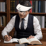 Headband Magnifier 2 LED Lamp Light Jeweler Head Mounted Magnifying Glass Loupe