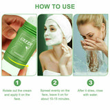 Green Tea Cleansing Facial Mask Stick Purifying Blackhead Acne Remover