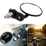 Set 2PCS Universal Motorcycle Handle Bar End Mirrors Motorbike Side Rear View