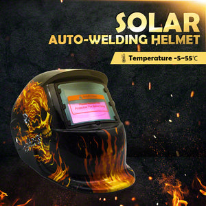 Pro Solar Auto Darkening Welding Helmet Arc Tig Skull Mask