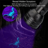51 LED 395 nM UV Flashlight Ultraviolet Blacklight Aluminum Torch Light Lamp