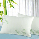 Luxury Soft Memory Foam Natural Bamboo Pillow Bed Fabric Cover 70 x 40cm AU POST