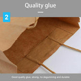 50 x Bulk Kraft Paper Bags Gift Shopping Carry Craft Brown Bag with Handles AU