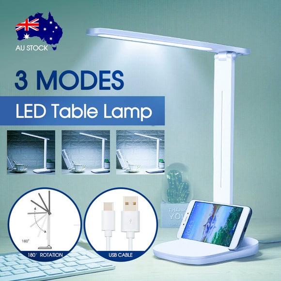 Touch LED Desk Lamp Bedside Study Reading Table Light USB Ports Dimmable AU