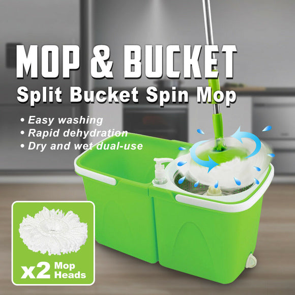 Stainless Steel Magic Spin Rotation Extra Microfibre Mop Head 360 Spinning Mop