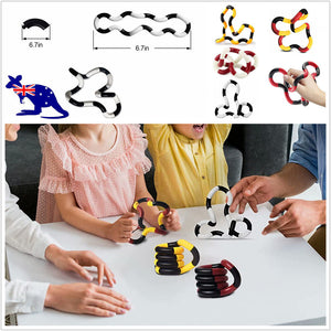 Tangle Twister Ring Finger Fidget Toy String Twist Sensory Anxiety Stress Relief