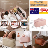 Cosmetic Divider Bag PU Makeup case Storage Portable Travel Pouch Large Capacity