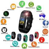 Blood Pressure Heart Rate Monitor Fitness Tracker Smart Bracelet Watch Wristband