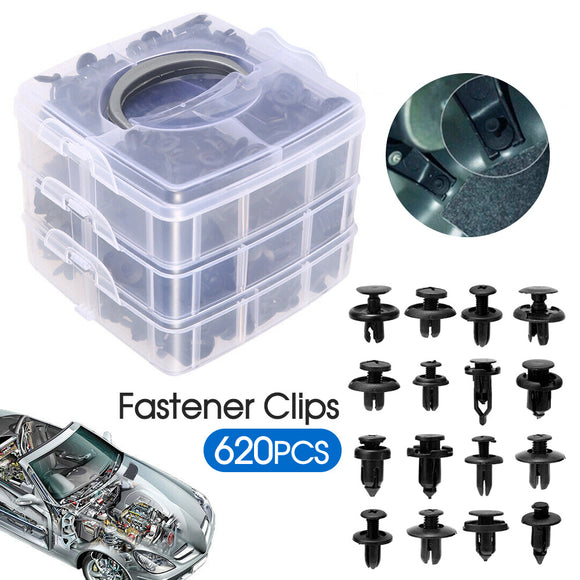 20PCS Car Trim Body Clips Kit Rivet Retainer Door Panel Bumper Plastic Fastener