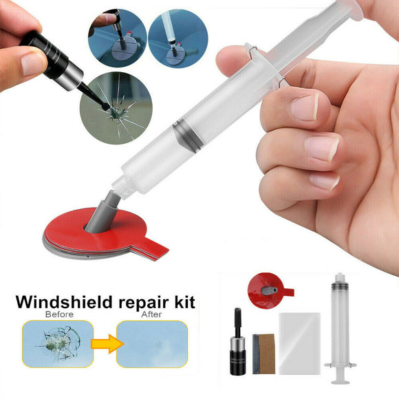 Windows Tool Chip Resin Crack Remove Glass Recovery Car Windscreen Repair Kit AU