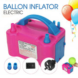 Electric Balloon Pump Inflator 600W Power 2 Nozzles Portable or 20x balloon