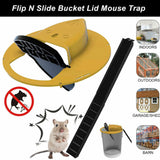 Mouse Trap N Flip Slide Bucket Lid Mouse Rat Trap With Ladder Mousetrap Catcher