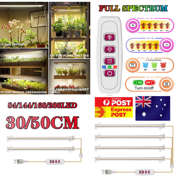 USB LED Grow Light Plant Full Spectrum Dimmable Indoor Flower Indoor Strip Lamp