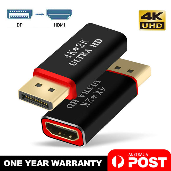 Display Port to HDMI Male Female Adapter Converter DisplayPort DP to HDMI