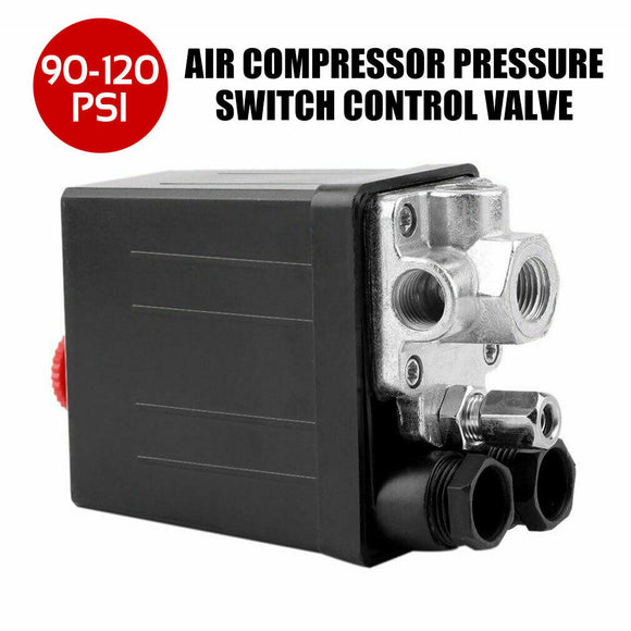 Heavy Duty 90 PSI -120 PSI 240V Air Compressor Pressure Switch Control Valve