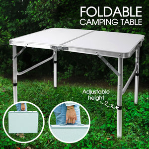 Folding Camping Table Aluminium Portable Picnic Outdoor Foldable Tables BBQ Desk