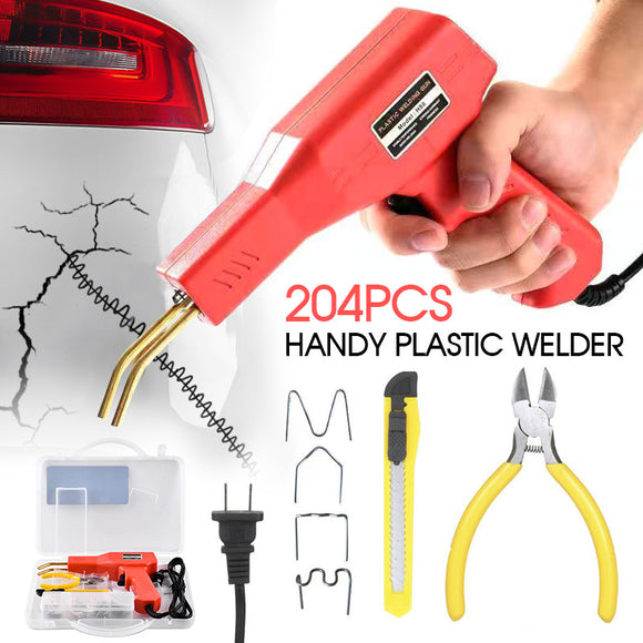 Plastic Welder Garage Tool Hot Staple Staplers Bumper Repair Welding Machine Kit