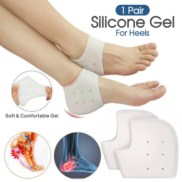 Silicone Gel Heel Socks Cracked Foot Skin Care Protector Sleeve Pain Relief