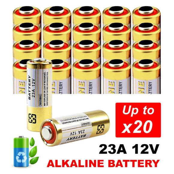 1-20x 23A 21/23 A23 23A 23GA 12V Alkaline Battery for Garage Car Remote Alarm