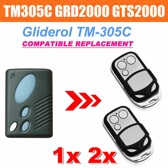 Gliderol TM305C GRD2000 GTS2000 Garage Door Roller Remote Control Replacement