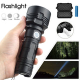 120000LM CREE L2 LED Tactical Rechargeable Flashlight USB Camping Hunting Torch