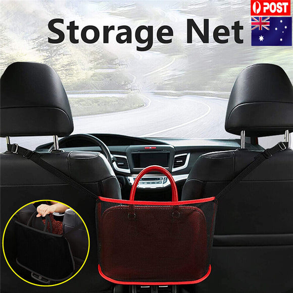 Car Net Pocket Handbag Holder Between Seat Side Gap Storage Mesh Organizer Bag