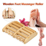 LARGE Wooden Foot Pain Massager 5 Roller Care Reflexology Relax Stress Relief Ne
