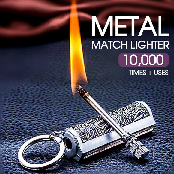 Fire Starter Lighter Waterproof Flint Match Metal Keychain Camping Survival BDA