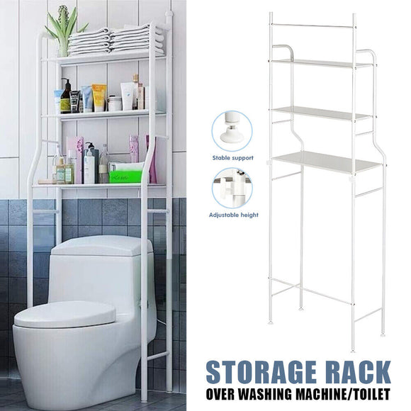 3 Tier Over Washing Machine Storage - Bathroom Laundry Toilet Shelf Unit AU