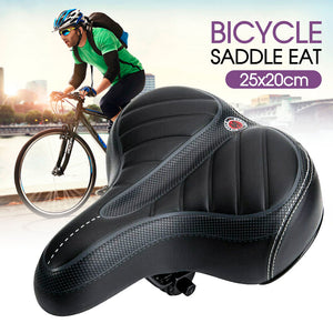 Bicycle Saddle Bike Seat Wide Extra Comfort Soft Cushion Cover Padded Sporty Pad