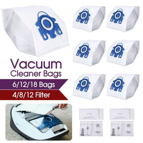 -18x Vacuum Cleaner Bags For Miele FJM Hyclean 3D GN C2 C3 S2 S5 S8 S5211 S5210