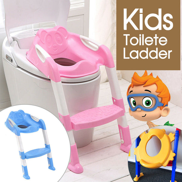 Kids Toilet Ladder Baby Toddler Training Toilet Step Potty Seat Non Slip Trainer