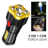 Super Bright 1200000LM Torch Led Flashlight USB Rechargeable Tactical Side Lamp