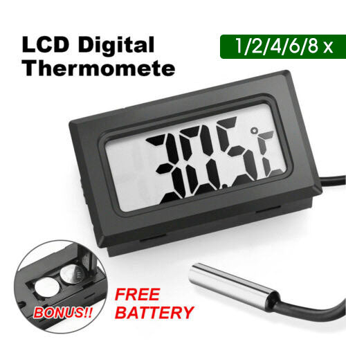 LCD Digital Thermometer for Fridge/Freezer/Aquarium/FISH TANK Temperature AU