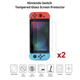 2X PREMIUM TEMPERED GLASS SCREEN PROTECTOR FOR NINTENDO SWITCH