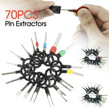 70Pcs Set Pin Ejector Wire Kit Extractor Auto Terminal Removal Connector Tool