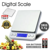 3kg/0.1g Kitchen Digital Scale LCD Electronic Balance Food Weight Postal Scales