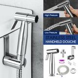 Stainless Steel Handheld Douche Bidet Toilet Spray Shower Shattaf Diverter Kit