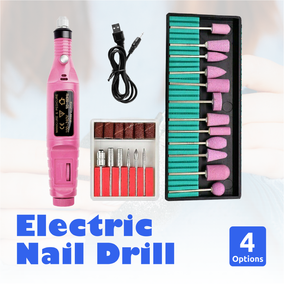 Electric Nail Drill Bits 24File Tool Kit Machine Acrylic Manicure Art Pen Shaper